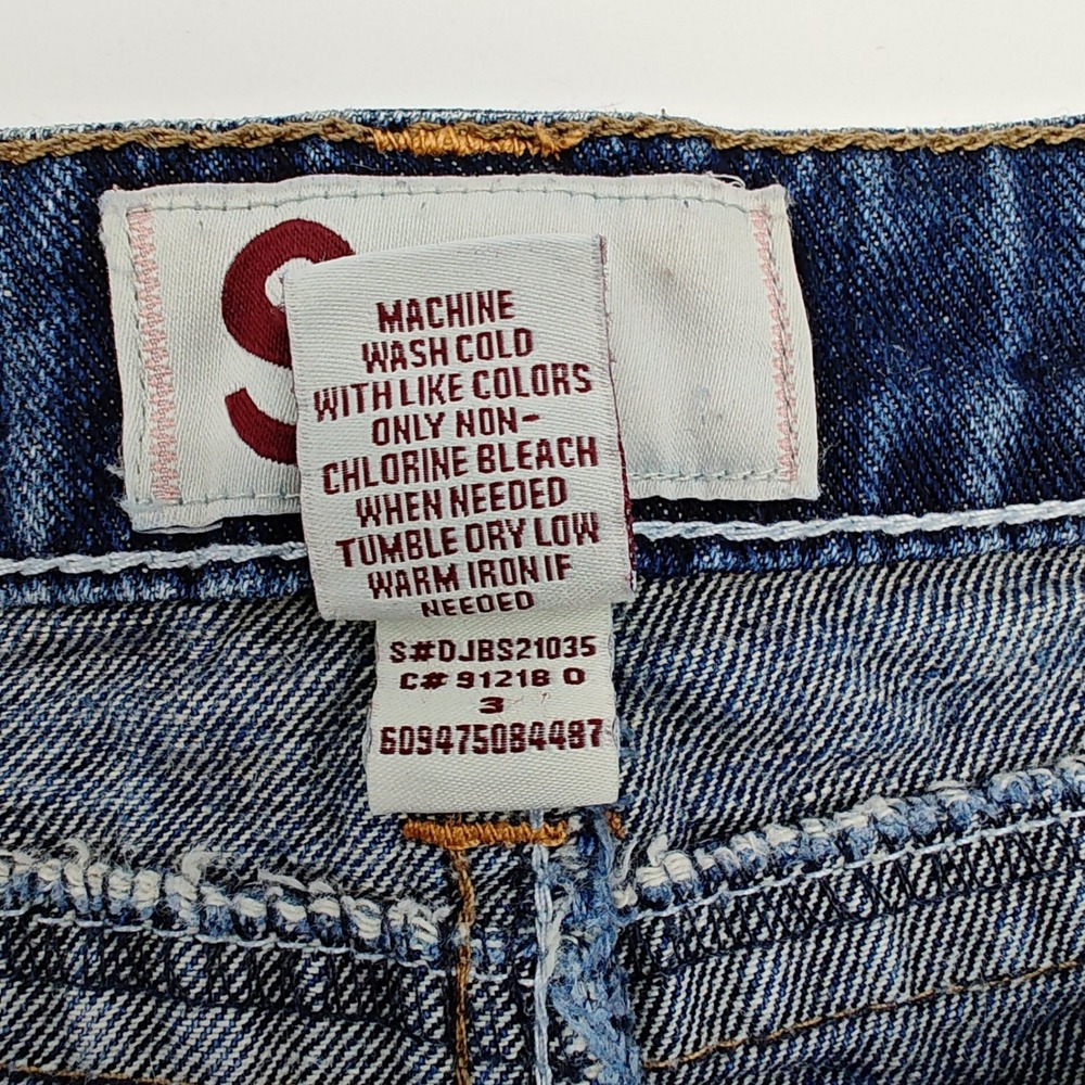 SO Juniors Denim Shorts Size 3 Blue Mid Rise Casual Jean Shorts - Picture 7 of 7